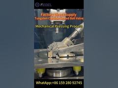 Valvola a sfera con sede in carburo di tungsteno - Processo di pressatura meccanica