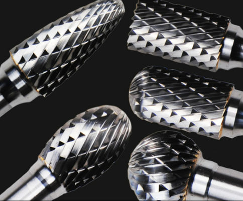 Resistenza rotatoria di Burr Cone Tree Shape Wear del carburo di tungsteno della macchina con cuscinetto a sfera