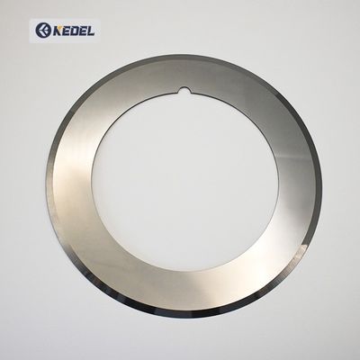 Coltello circolare per taglio con scanalatura di posizionamento per il taglio di pezzi polari di batterie - Lame industriali per l'industria delle batterie