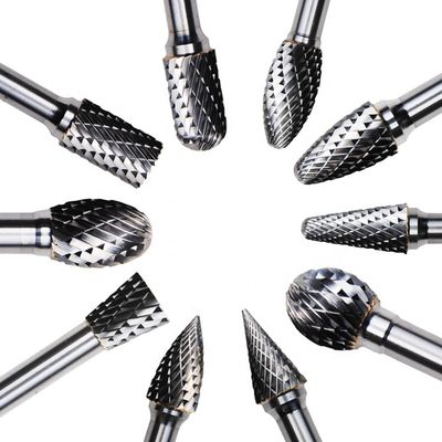 14 3mm rotatori 6mm 1" carburo Burr Shank Nail Drill Bits rotatorio del taglio dell'estremità del diametro