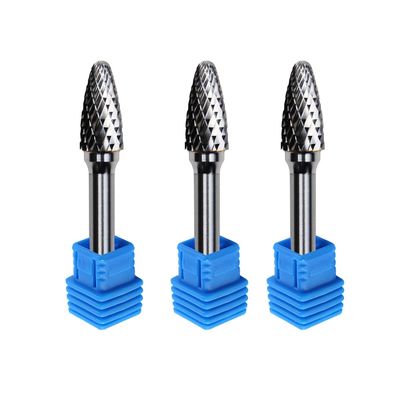 La fiamma rotatoria ovale dell'uovo C1225 6mm del Se modella le sbavature giranti del carburo di tungsteno 8mm