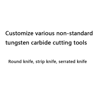 Lama per coltello seghettata per macchine confezionatrici personalizzata, varie utensili da taglio industriali non standard in carburo di tungsteno cementato