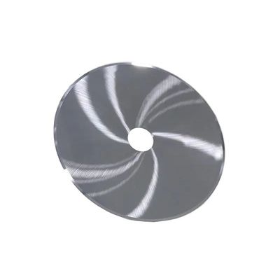 Lama circolare da taglio per tabacco in lega di carburo di tungsteno personalizzata, adatta per macchine per sigarette nell'industria del tabacco