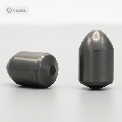 Pulsanti cilindrici ellittici in lega di carburo di tungsteno cementato nero di grado YG8 YG11C personalizzati per punte da trapano per olio