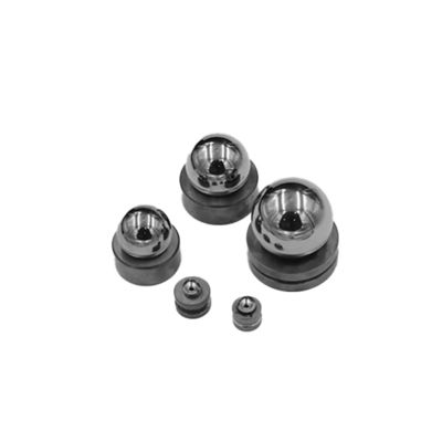 Valvola a sfera in carburo di tungsteno cementato di dimensioni personalizzate con materiale 100% carburo di tungsteno e specifiche lega YG8 YG6 YG6X YG9C YG11C YG13C