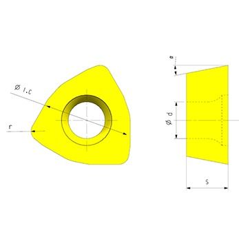 HRA90 Durezza inserto di fresatura CNC con garanzia di 3 anni e durata di vita più lunga per il centro di lavorazione CNC