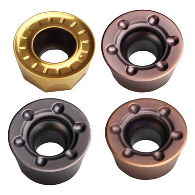 Inserto CNC RPMV con materiale super duro e angolo di 11° per la lavorazione di precisione del rame nella produzione elettronica