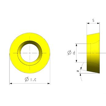 Inserto CNC RPMV con materiale super duro e angolo di 11° per la lavorazione di precisione del rame nella produzione elettronica