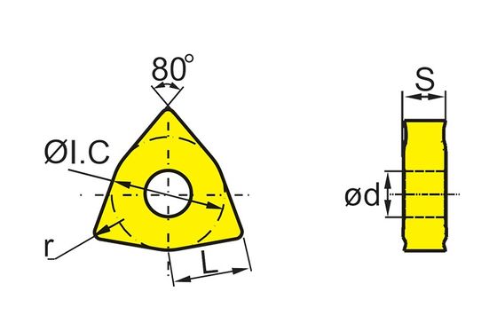 Inserto CNC WNMG ad alte prestazioni con rivestimento PVD per lavorazioni di precisione nell'industria elettronica