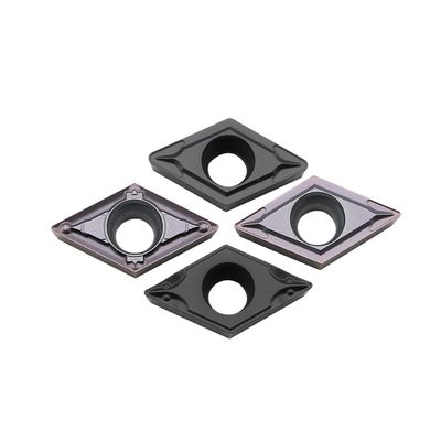 Inserto CNC DCMT a terra ad alta precisione con angolo D di 55° e angolo C di 7° per la lavorazione dei metalli e dei non metalli