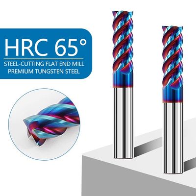 Fabbricazione a 4 flutti di carburo di tungsteno con rivestimento nACo4 per la lavorazione dell'acciaio inossidabile