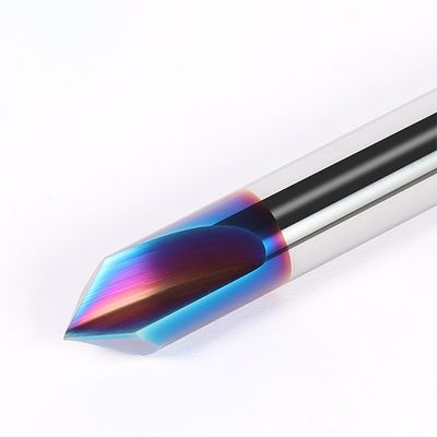 Strumento di camferatura a due flauti a 65° con angolo di 90°