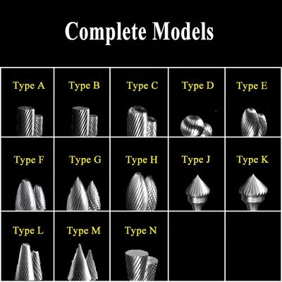 il tipo Se di 6mm di E modella l'archivio rotatorio del bordo a 1/4 pollici dello stinco di Burr Long del carburo di tungsteno