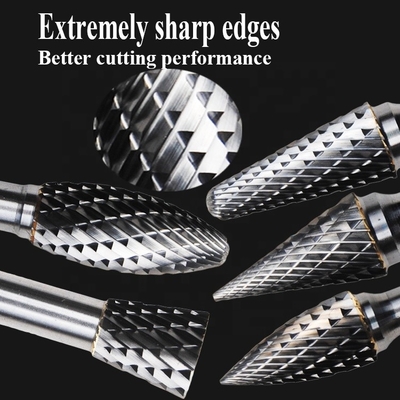 14 3mm rotatori 6mm 1&quot; carburo Burr Shank Nail Drill Bits rotatorio del taglio dell'estremità del diametro